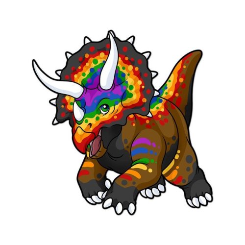 sosuperawesome:  Pride Dinosaur Stickers  Neurotic Sphynx on Etsy  See our #Etsy or #Pride tags  