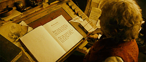 tolkiensource: There and back again, A Hobbit’s tale, by Bilbo Baggins. Now, where to begin? Ah, yes