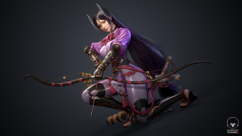 源赖光(Minamoto no Raikou) 依古奈斯https://www.artstation.com/artwork/Ze5W8G 