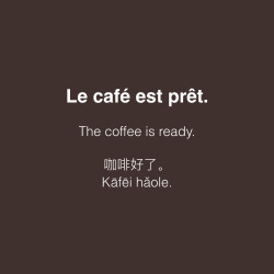 lefrancaisetvous:C'est l'heure du café.