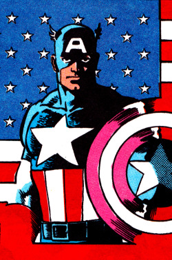 jthenr-comics-vault:  Stars &amp; Stripes ForeverCap by George Perez 