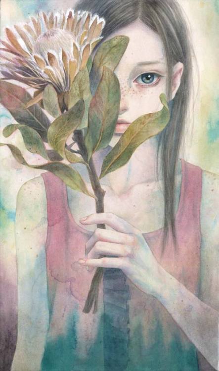 crossconnectmag:Paintings by Ai Gonoi   五ノ井愛 Ai Gonoi is a Japanese illustrator from Fukushima.I am 