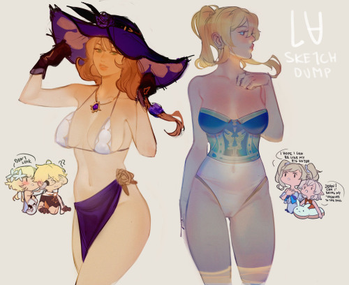 @ genshin please hire me to design your beach skins please,,,Spicy version simply for anatomical stu