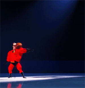 dailyelastigirl:Mr incredible &amp; Mrs Incredible (elastigirl) - Ice skating