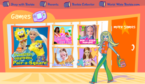 fyretrobarbie:Barbie.com in 2004/2005