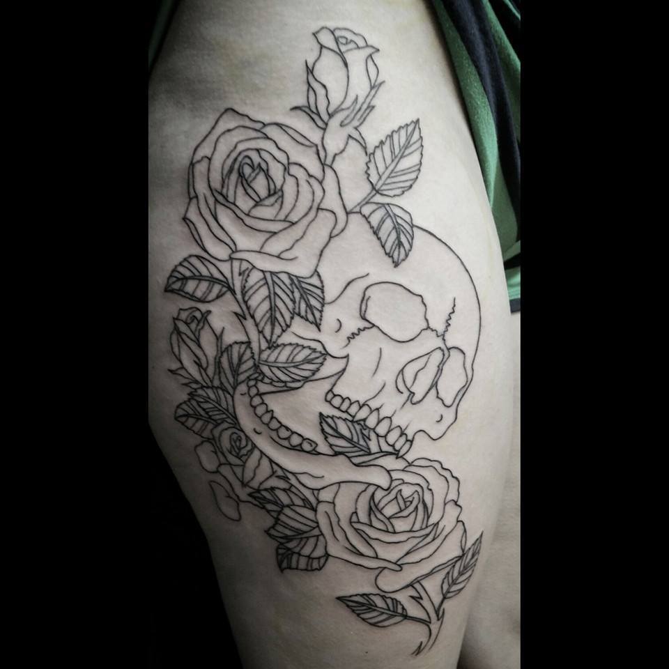 Discover more than 128 rose thigh tattoo best