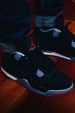 phuckindope:  Jordan Bred 4s 