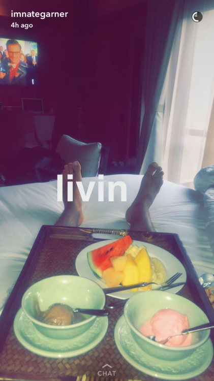 Live it up Nate, you eat your meal in bed and I’ll massage and worship those feet and sexy toe