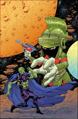 dcuniversepresents: Martian Manhunbter Vs Marvin the Martian by Aaron Lopresti