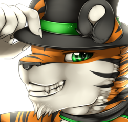 thefireboundmage:  Wooo, Redid my tiger boifrand’s icon finally &gt;w&lt; &lt;3 