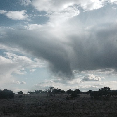 We keep seeing these crazy cloud formations, like tendrils reaching down from the sky. Anybody know what’s going on?