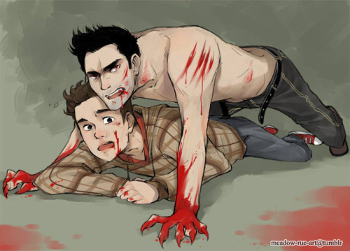 meadow-rue-art: So I’m new to the Sterek and Teen Wolf fandom and-OHGOD! *ducks flying chair* 