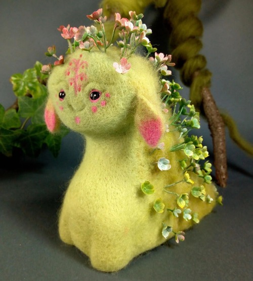 sosuperawesome:Spring Forest Spirit // Fluffy Fuzzy on Etsy