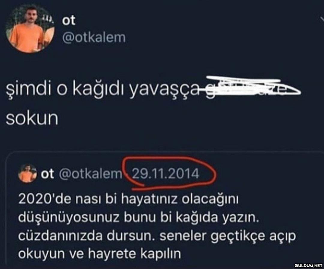 ot @otkalem şimdi o kağıdı...