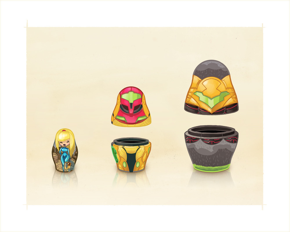 it8bit:  Gaming Matryoshka Dolls  Created by Andrew Wilson Part of the Bottleneck
