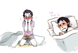 candle-gay:  i just remembered this piece of trash… kid midou being sick and wetting the bed