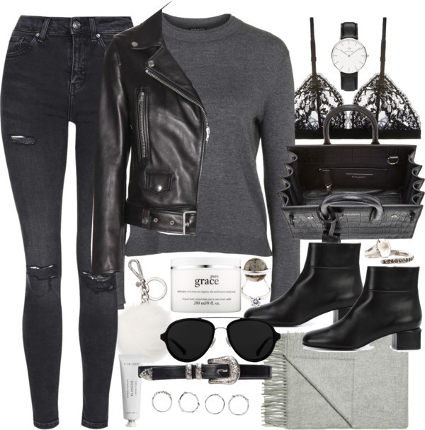 Untitled #10951 by minimalmanhattan featuring black booties
Topshop sweater, 20 AUD / Acne Studios jacket / Topshop ripped jeans, 47 AUD / La Perla lace lingerie, 165 AUD / Marni black booties, 1 210 AUD / Yves Saint Laurent handbag / Daniel...