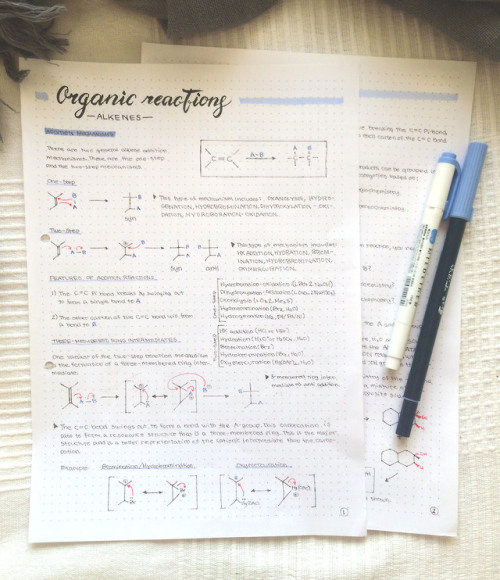 Here I am with my organic reactions. 