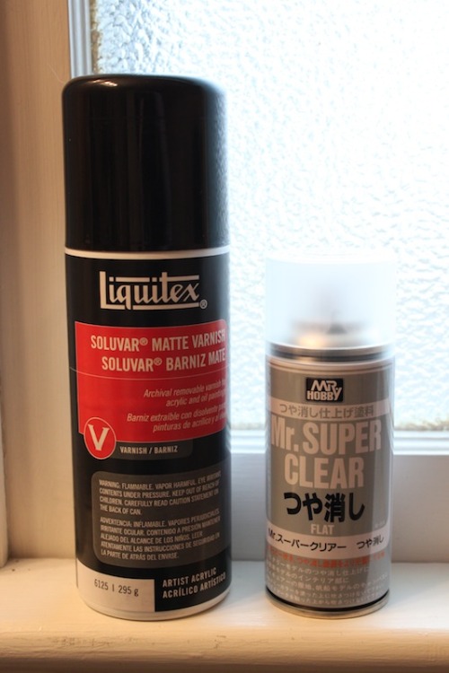 For the Love of Dremel — Liquitex Soluvar Matte Sealant vs. Mr. Super Clear