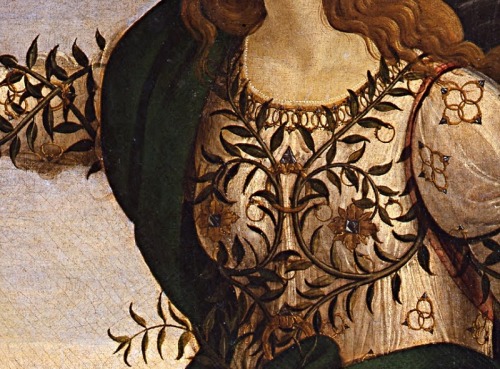 daughterofchaos: Detail of Pallas and the Centaur by Sandro Botticelli, around 1482