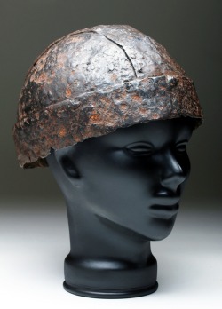 archaicwonder:  Saxon Iron Helmet, 6th-8th Century AD Anglo-Saxon helmets, as well as Danish and Viking ones, had a conical shape in order to protect the wearer’s head by deflecting direct blows. The most expensive ones, used by kings and nobles, were