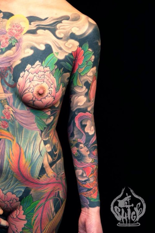 Famous art from Shige&rsquo;s imagination, Yellow Blaze Tattoo, Yokohama