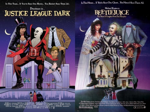 thesuperantihero:DC Comics March 2015 variants and their corresponding move posters Part 2