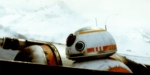 fysw:  BB-8, an astromech droid who operated approximately thirty years after the Battle of Endor. The droid was at one point operating in the desert of the planet Jakku. It had a domed head, similar to that of R2 series astromech droids, with the