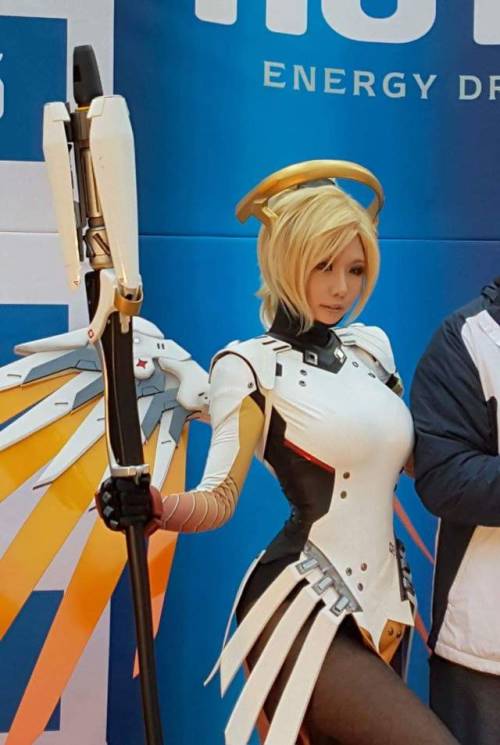 kamikame-cosplay:Mercy from Overwatch by Tasha.