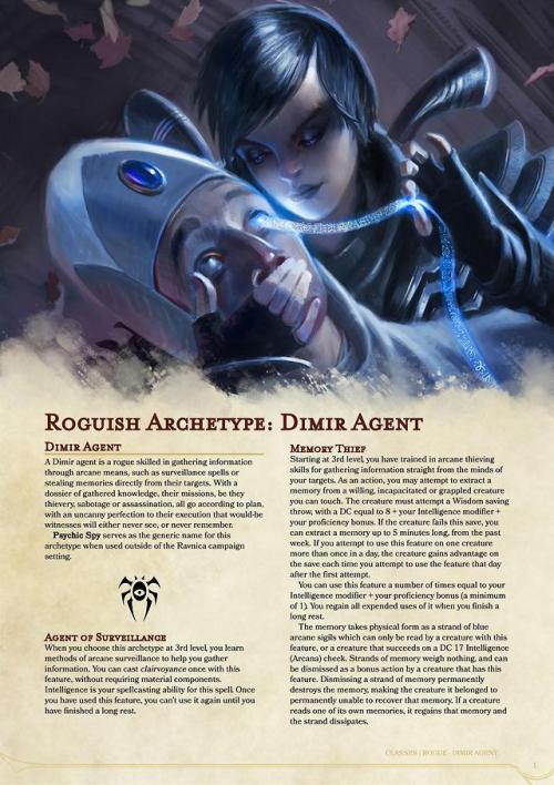 kor-artificer - Roguish Archetype - Dimir Agent (Download)I’ve...