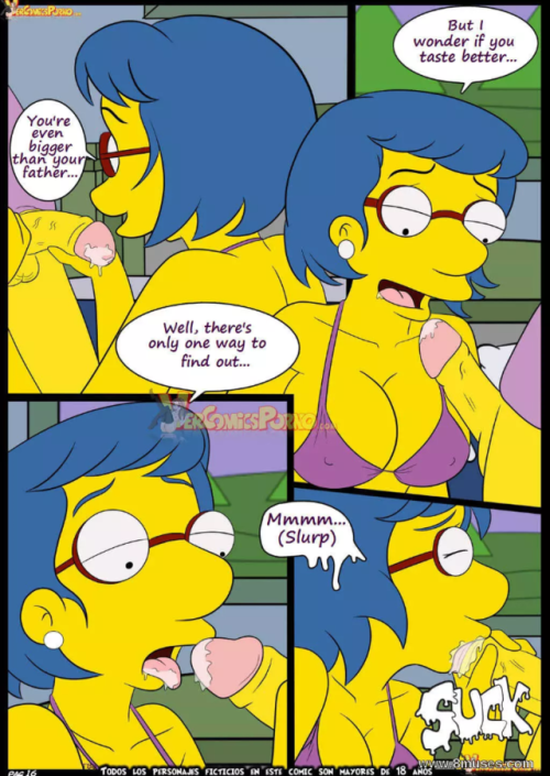 kaneki-art:  Simpsons doujinshi, Old habits 6: Learning with mama part 2/3