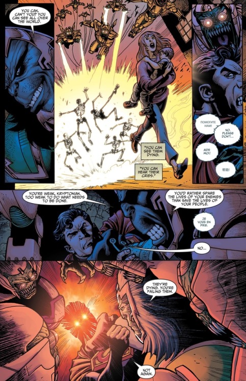 Superman vs. Kalibak.[from Injustice (2013) #8]