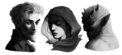 wehavekookies:Daedric Princes - warm up portraits.Click the pic for character names.Cheers <3