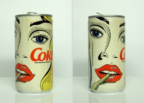 heckvetica:Vintage Coke cans, 1980s