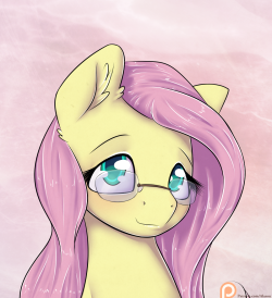 alasou:Kind Yellow Fluttershy, glasses, you know how it is… Drawn for patreon the 10-12-2015&lt;3