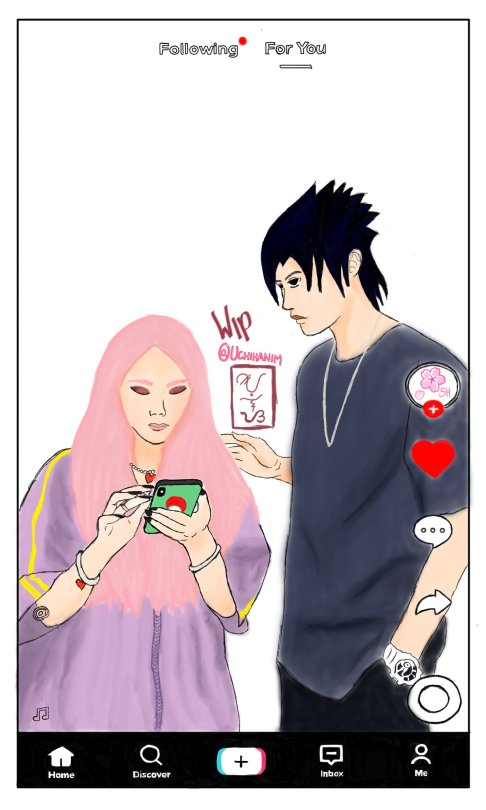 uchihanim:sasusaku in the tiktok universe 😍