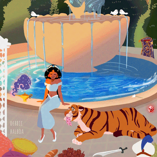 debbie-sketch:First set of my Disney Princesses ♡