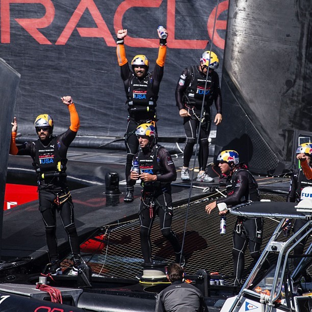 Victory @oracleteamusa Race 16 - 34th #americascup continues tomorrow #cupbattle