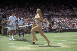 20Th-Century-Man:  Melissa Johnson / At The Men’s Singles Final, Wimbledon, 1996.