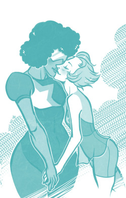 vixiebee:  I should be in bed, but instead I’m awake drawing lady ships. /my life forever So yeah, have some Garnet x Pearl. Seriously, if I watch a show with ladies, there’s a 100% chance I’ll make them kiss each other. It’s just the way things