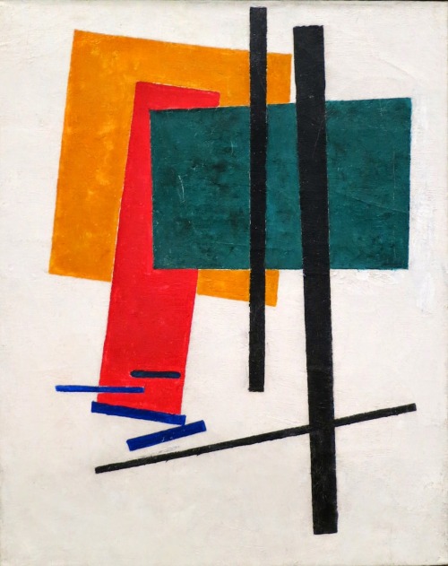 hipinuff:Kazimir Malevich (Russian, born Ukraine: 1878–1935), Suprematist Composition (with yellow, 