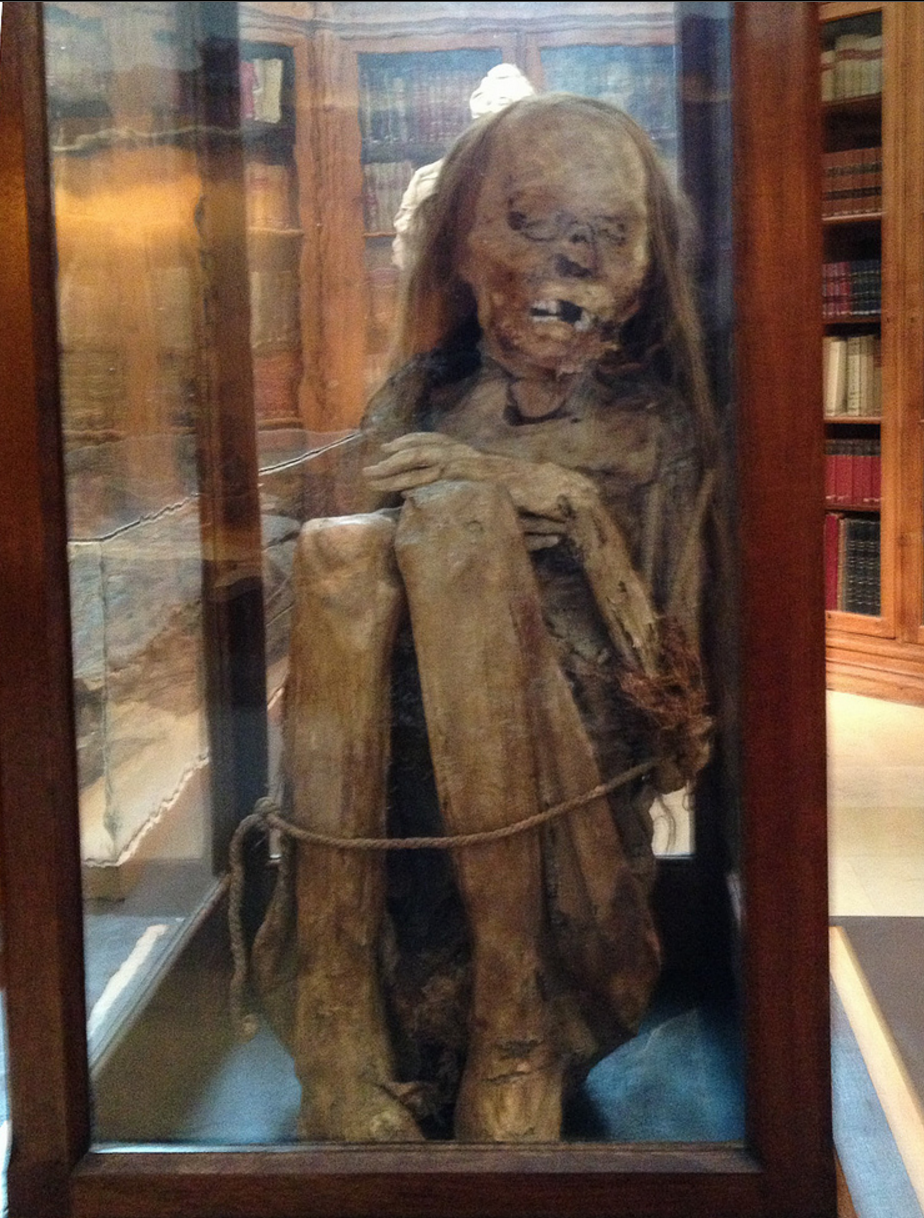   Carmo Convent &amp; Archaeological Museum in Lisbon. This mummy belongs to