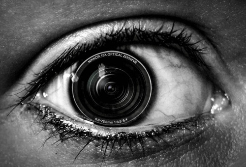 “Eyes like a shutter, mind like a lens.”Nikon D5000 / photoshop