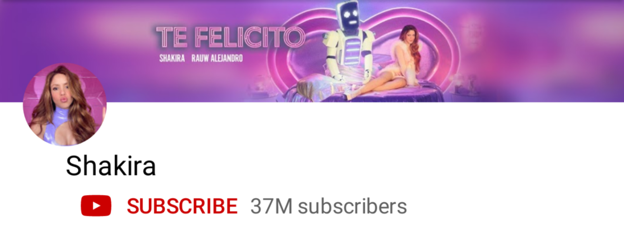 Shakira Fan Page ♡ — Shakira has now reached 37 MILLION subscribers on...