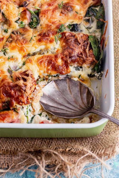 niftyrecipe:This ham and cheese croissant bake is the perfect breakfast casserole. It’s easy to make ahead, can be eaten hot or cold and is delicious served as part of a brunch.Recipe =&gt; https://thecookreport.co.uk/ham-cheese-croissant/