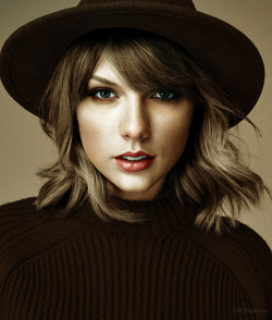 swiftlyholyground:  Taylor Swift (Black &amp; Grey to Colorization)Original HERE 