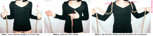 fetishweekly:Shibari Tutorial: Loves Me Knot Harness ♥ Always practice cautious kink! Have 