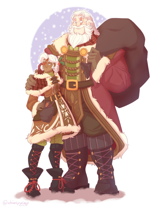 Merry Christmas and Happy Holidays!Drew Santa Reinhardt and Cookie Baker Ana! (I could have made Ana