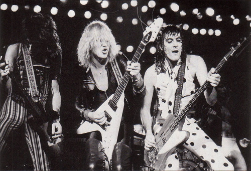 UFO, frontline attack featuring Paul Raymond, Michael Schenker and Pete Way, 1978©pic Ross Half