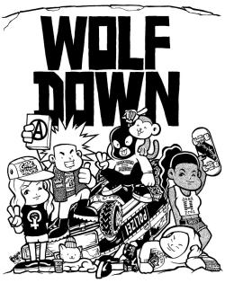 chunsworld:  WOLF X DOWN x CHUN ONEWe out here baby!T-shirt | Totebag 